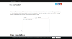 Desktop Screenshot of free-translation.info