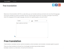 Tablet Screenshot of free-translation.info